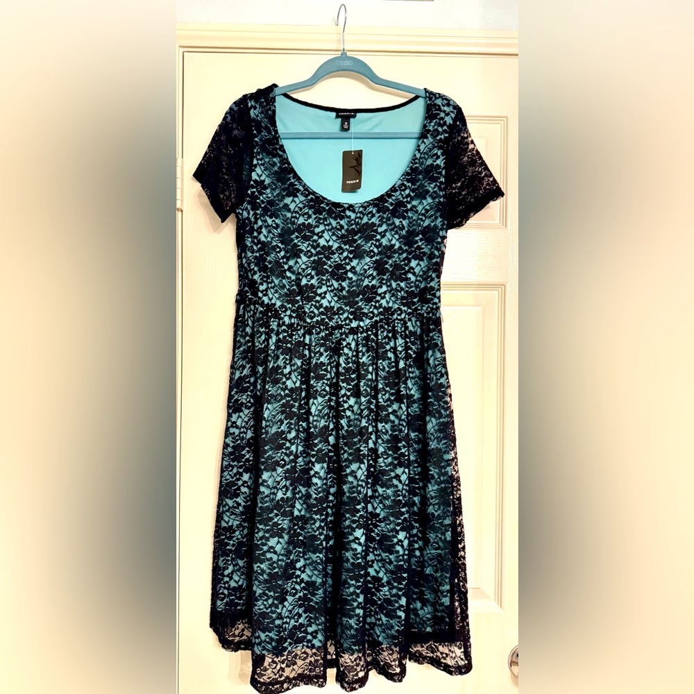 Torrid Size 0 NWT Turquoise Lace Dress